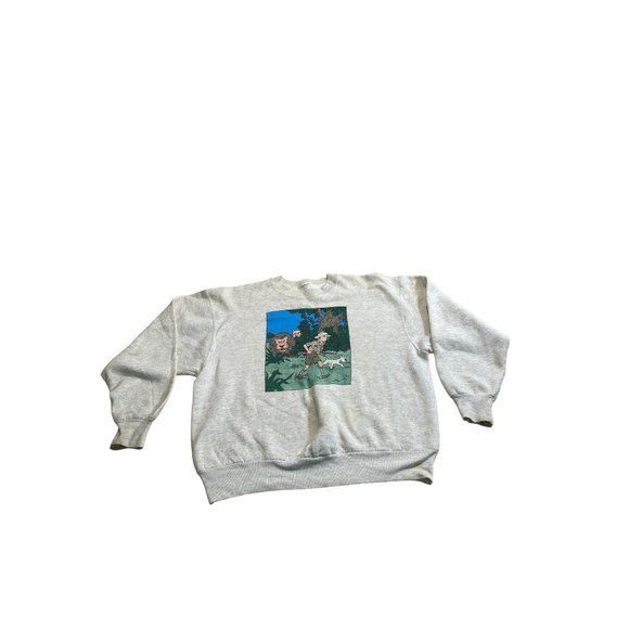 Vintage TinTin Sweater The Adventures Of TinTin Grey Jumper - Picture 1 of 2